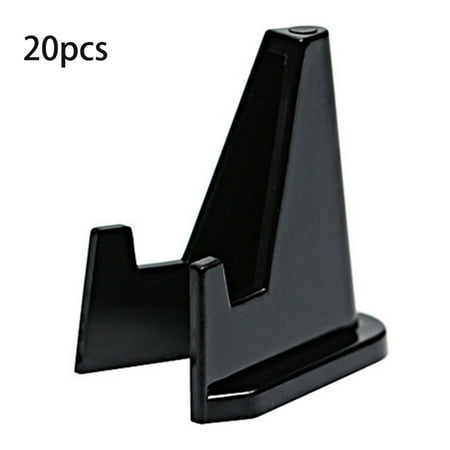 

20Pcs Plastic Coin Display Stand Clear Round Square Case Capsules Holder Easel