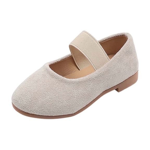 hzomhy Girls Non Slip Loafers Casual Flat Breathable Lightweight Comfortable Princess Shoes Summer Outdoor All Day Slip On