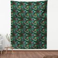 thumbnail image 4 of Ambesonne Botanical Fabric by the Yard Upholstery, Wild Leaves Tropical Art, 1 Yard, Green Teal and Dark Grey, 4 of 5