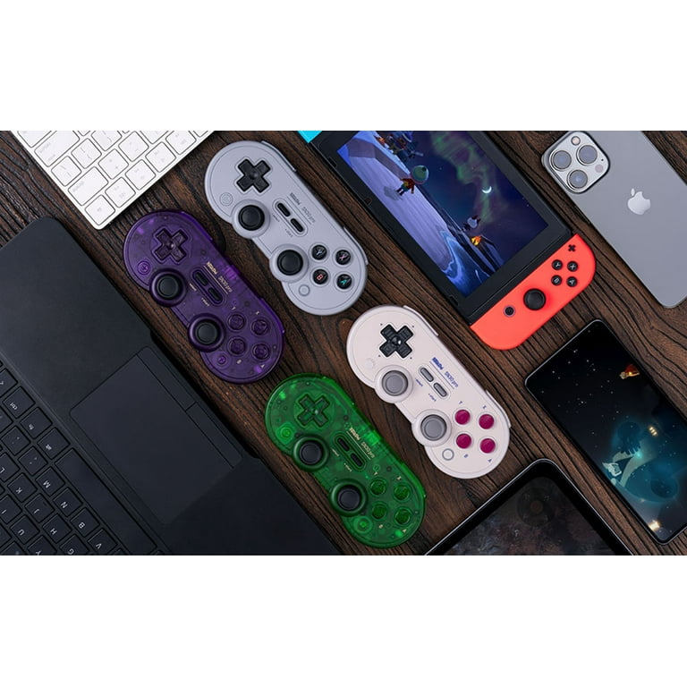  8Bitdo Sn30 Pro Bluetooth Controller for Switch/Switch OLED,  PC, macOS, Android, Steam Deck & Raspberry Pi (Gray Edition)