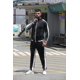 thumbnail image 2 of Chándal de terciopelo para hombre, conjunto de 2 piezas, sudaderas con cremallera, chaqueta, pantalones con bolsillos, 2 of 5