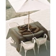 thumbnail image 2 of Bathroom Sloth Rectangle Outdoor Tablecloth, Waterproof Table Cloth Cover with Umbrella Hole and Zipper, Toilet Animals Vintage Table Protector for Patio Party Picnic 60"x84", 2 of 6