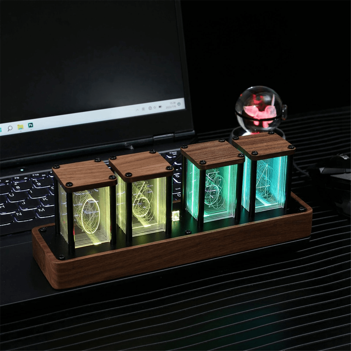 Nixie Tube Clock Digital, 12/24H Display, Wifi Time Calibration and Alarm