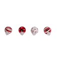 thumbnail image 4 of Kurt Adler Gg0294 1-Inch Ornament Set Red White For Christmas, 4 of 5