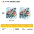 thumbnail image 5 of Bulopur Turtle Floral Car Sun Shade Windshield Prevent UV Rays Sun Protector for Car Windshield Easy to Store Front Window Sunshade Sun Visor Protector for Most Vans SUVs Trucks, 5 of 6