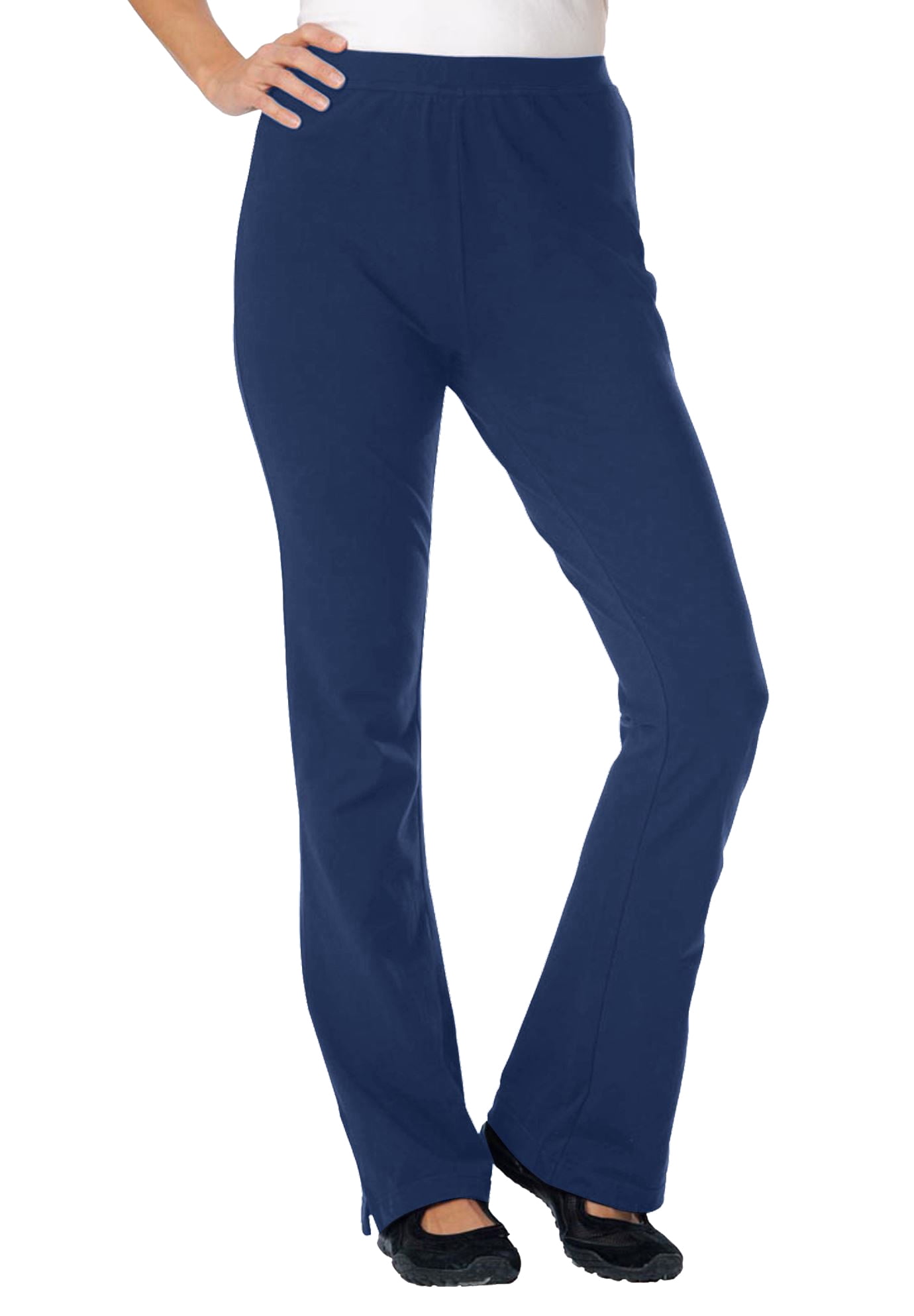 Woman Within Woman Within Plus Size Petite Stretch Cotton Bootcut