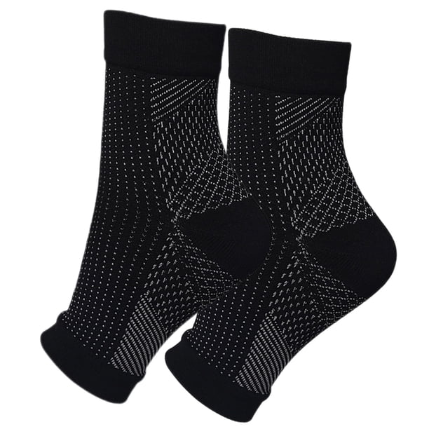Calcetines ortopédicos de soporte para pies y tobillos, para fascitis plantar, con agarre, para fútbol y fitness (1 par)