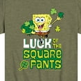 thumbnail image 3 of SpongeBob SquarePants - Luck Of The Square Pants - Toddler And Youth Short Sleeve Graphic T-Shirt, 3 of 6