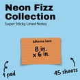 thumbnail image 3 of Post-it Super Sticky Notes, Lined, 6 in x 8 in, Orange, 1 Pad, 3 of 11