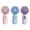 Blue&purple&pink, variant on Portable Handheld Mini Fan, USB Rechargeable Battery Pocket Fan 3 Speeds for Outdoor Travelling Indoor Office