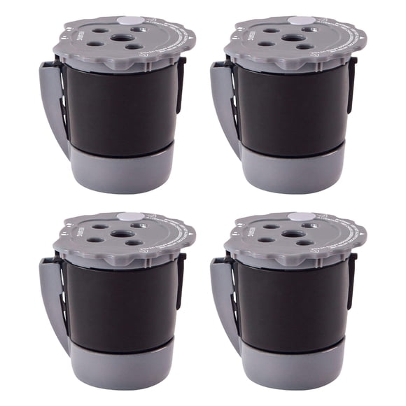 Mesh Strainer Filter 4 Packs of Reusable Coffee Filters Compatible with Single Cup Coffee Machines Filter Paper Free Friendly Coffee Filters Kitchen Sieve,Fine Mesh Strainer,Stainless Steel Strainer,