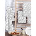 thumbnail image 2 of Gray Spring Floral Kitchen Dish Towels for Drying Dishes Set of 4, Summer Botanical Watercolor Waffle Weave Microfiber Hand Tea Bathroom Towels Quick Dry & Absorbent Towel 15.7x23.6, 2 of 7