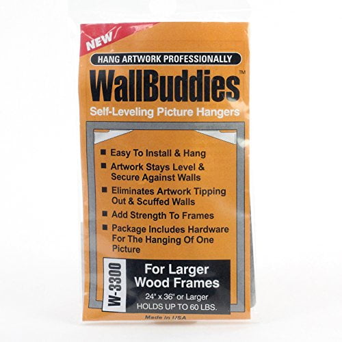 Wall Buddies Hanger for Large Wood Picture Frames Set of 3 Walmart