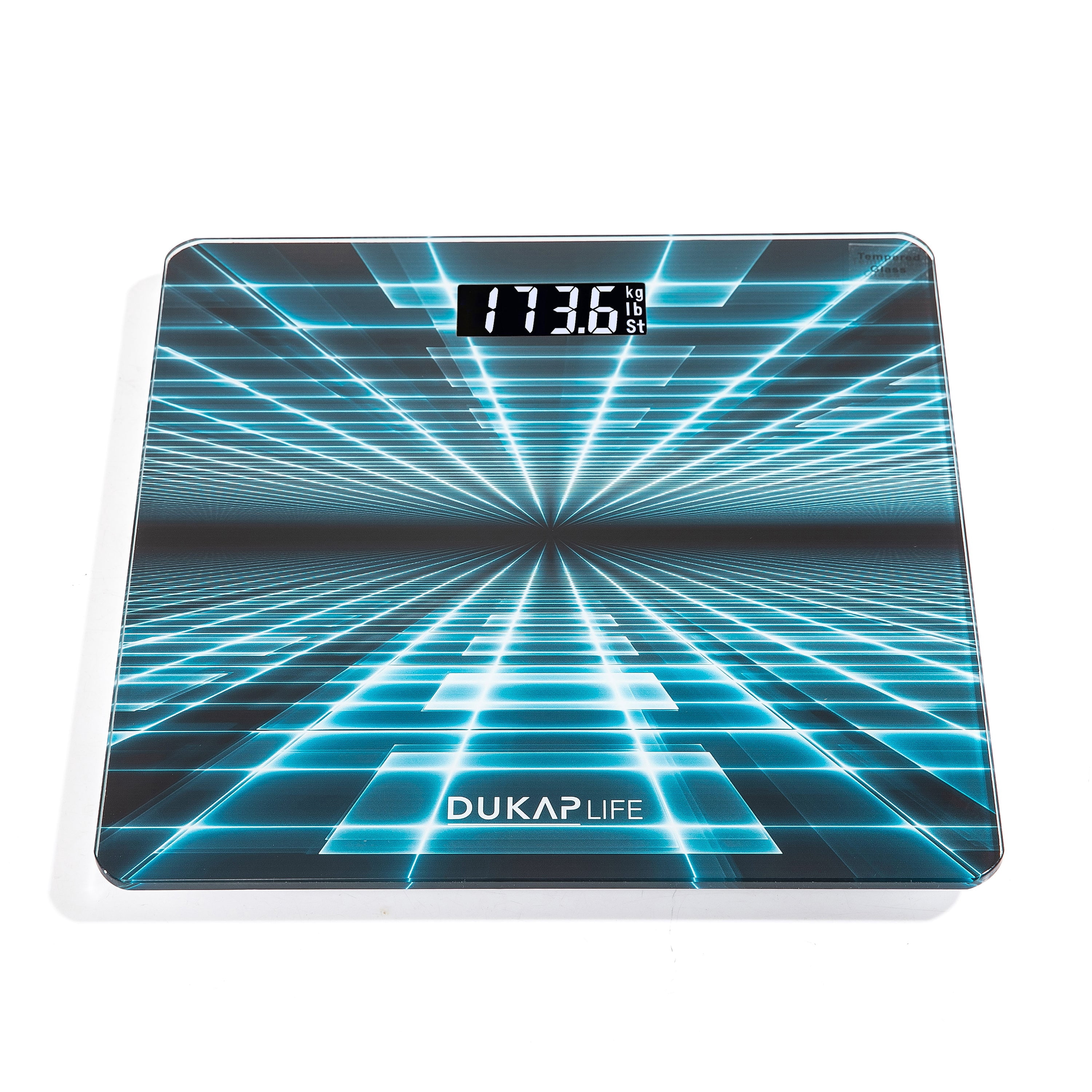 DUKAP LIFE Unique Digital Bathroom Body Weight Scale with LCD Screen Display - TRON Design