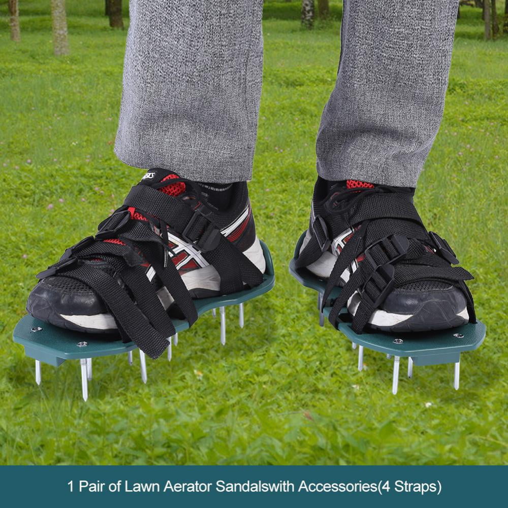 OTVIAP Lawn Aerator Shoes 1 Pair of Lawn Aerator Sandals Heavy Duty ...