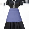 thumbnail image 5 of JOANKDMI Women's Traditional Tavern Maid Costume Floral Dress with Ruffled Pocket Apron for Cultural Festival Event Halloween Carnival Party Dress Up Outfit, 5 of 9