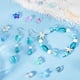 thumbnail image 4 of 1 caja de 150 piezas de cuentas de estrella de mar, cuentas de concha de pez de vidrio a granel, color azul, rosa y verde, dijes de animales marinos de verano, separadores sueltos de doble cara, 4 of 6