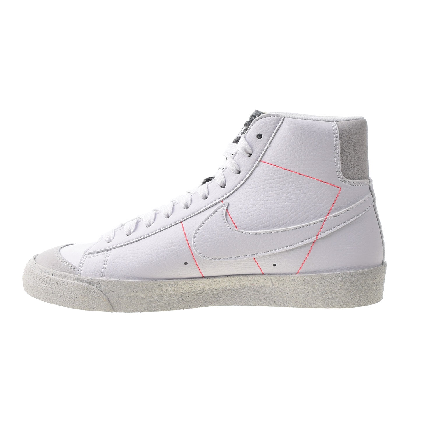 Nike Blazer Mid 77 Womens Shoes Size 5, Color: White/Grey/Red