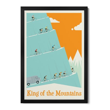 Premium Framed Art Print - King Of The Mountains Tour De France Stage