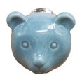 thumbnail image 1 of Pomo de puerta de oso de cerámica, cajón, armario, muebles, tirador, herrajes (azul), 1 of 2