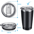 thumbnail image 2 of 2X 20Oz Tumbler Replacement Lids Spill Proof Splash Lids Covers for Rambler And More Tumbler Cups,4 * Lid,transparent, 2 of 5