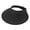 Black, variant on Womens Sun Hat Packable Wide Brim Enlarged Brim Color shade All Sun Visors for Women Black