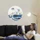 thumbnail image 4 of Pegatina de pared con diseño retro de olas, 2 estilos, diseño circular de olas marinas, vinilo, decoración marina para habitación infantil, baño, dormitorio, sala de estar., 4 of 9