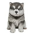 thumbnail image 1 of Statue d'Animal de Jardin Malamute Chiot Assis, 1 of 5
