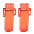 thumbnail image 1 of 2Pcs Outdoor Lighter Case, Waterproof Lighter Storage Container Plastic For Outdoor Camping Hiking, 1 of 8