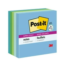 Post-it Recycled Sticky Notes, 3x3, Oasis, 24 Pads/Pack - Walmart ...