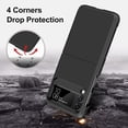 thumbnail image 4 of for Samsung Galaxy Z Flip 3 Case, Z Flip 3 Case with Upgraded Hinge Protection Dual Layer Hard PC Soft TPU Bumper Full Body Shockproof Flip 3 Phone Case for Galaxy Z Flip 3 5G Case - Black, 4 of 7