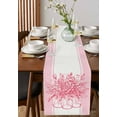 thumbnail image 2 of Table Runners 108 Inches Long Dress Scarves, Eucalyptus Pink Farmhouse Coffee/Dining/Kitchen Table Runner for Living Room, Stripes Bottle Flower Cactus Plant 13x108 Inch, 2 of 7