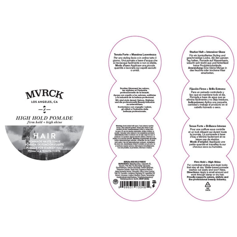 Paul Mitchell, MVRCK High Hold Pomade, 3 oz Water-Based Styling