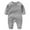 Gray, variant on UQJfacai Unisex Baby Onesies Boys Girs Long Sleeve Crewneck Cotton Bodysuit Infant Romper Fall Winter Toddler Soft Solid Jumpsuits 3-18 Months