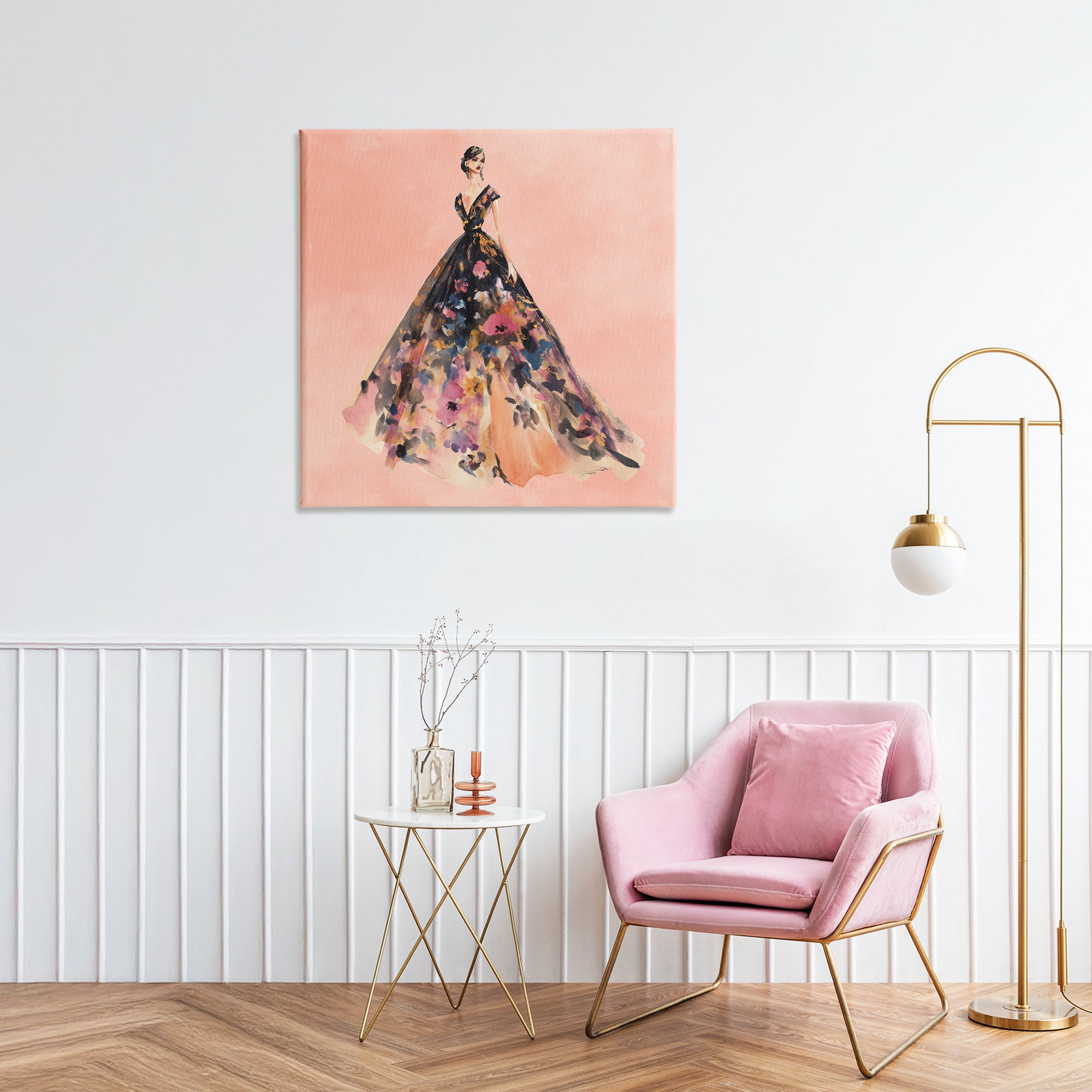 Stupell Industries Rose Gold Night Canvas Wall Art, design by Svetlana Aleynikova