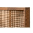 thumbnail image 4 of Bowery Hill Modern Wood Full Size Headboard w/ Woven Detailing in Brown, 4 of 6