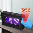 thumbnail image 4 of Réveil à Projection Vocale Projecteur Intelligent Numérique LED Réveils Snooze Prévisions Météo Électroniques Réveil Horloges de Bureau, Heure Précise, 4 of 7