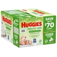 thumbnail image 4 of Huggies Natural Care Sensitive Baby Wipe Refill, Fragrance Free (1,088 Count), 4 of 6