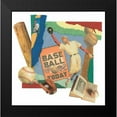 thumbnail image 2 of Markell, Melissa 12x12 Black Modern Framed Museum Art Print Titled - Safe Hit, 2 of 5