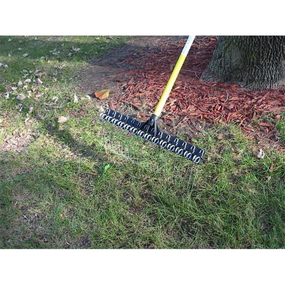 TRG The Groundskeeper II 21 in. Head Leaf Rake, Pack of 3,
