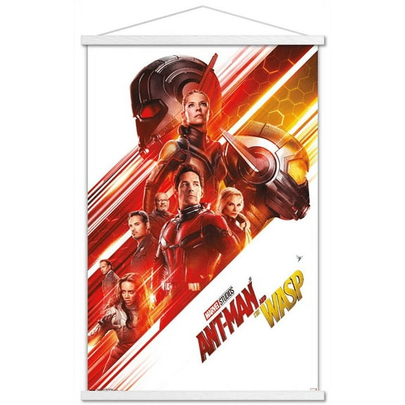 Marvel Cinematic Universe - Ant-Man - Group One Sheet Wall Poster with Wooden Magnetic Frame, 22.375" x 34"