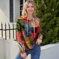 thumbnail image 6 of Hoodies For Women Oversized Winter Cute Sweatshirts Pullover Trendy Fall Clothes, Retro Print Lightweight Design without Pockets for Fall Winter Fashion and Comfort,Orange,2XL, 6 of 8