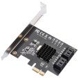 thumbnail image 1 of Adaptador X1 PCI X16 SATA3.0 jinwen tarjeta de expansión adaptador de tarjeta, 1 of 6