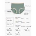 thumbnail image 5 of Agnes Orinda Plus Size Panties for Women Lace Trim Cotton Brief Underwear Panties, 5 of 5