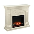 thumbnail image 2 of Southern Enterprises 44.75" Ivory and Black Classic Style Floral Electric Fireplace, 2 of 3