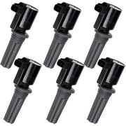 SCITOO Pack of 6 Ignition Coil Packs Compatible for Lin-coln LS 3.0L for Jaguar S-Type 3.0L2000-2005 Automobiles Fit for OE DG528