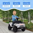 thumbnail image 3 of EastVita 6V Ride on Car for Toddlers - Battery Powered Electric Car for Kids with Music, LED Light, FM, Horn, Rear Storage, Riding 4 Wheels Toy for Boys & Girls Aged 3-8 Years, 3 of 7