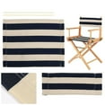 thumbnail image 4 of Navy Blue and White Stripe Directors Chair Covers Set for Outdoor Use, 4 of 8