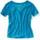 thumbnail image 1 of Camiseta estampada con cuello en V Aeropostale para mujer Azul Pequeña, 1 of 1
