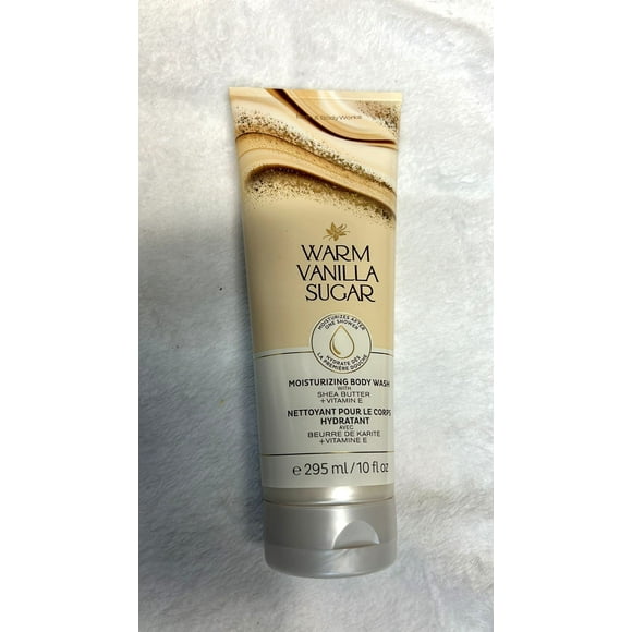 Bath and Body Works Gel Douche Hydratant à la Vanille Chaude avec Beurre de Karité et Beurre de Cacao - Taille Complète